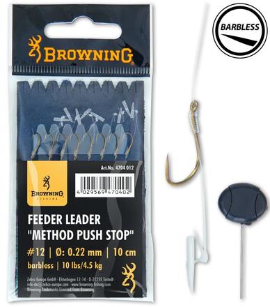 Przypon Browning Feeder Leader Method Push Stop (8 sztuk)