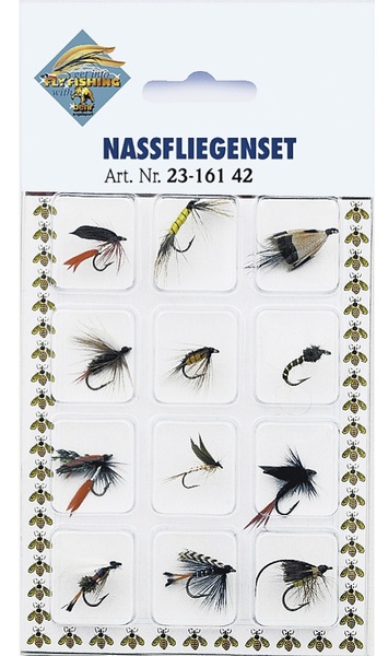 Behr Wet flies on card, 12 sztuk!