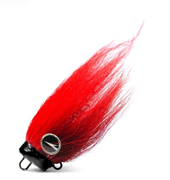 VMC Mustache Rig Red Hot Bucktail Jighead Bezołowiowy