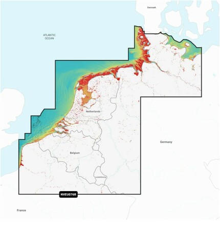 Mapy Wodne Navionics Vision+ Benelux i Niemcy Zachodnie