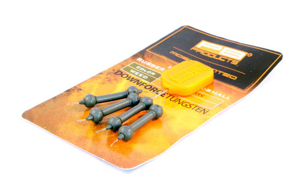 PB Products Downforce Tungsten X-Small Heli-Chod Rubber & Beads (4 sztuki) - Weed
