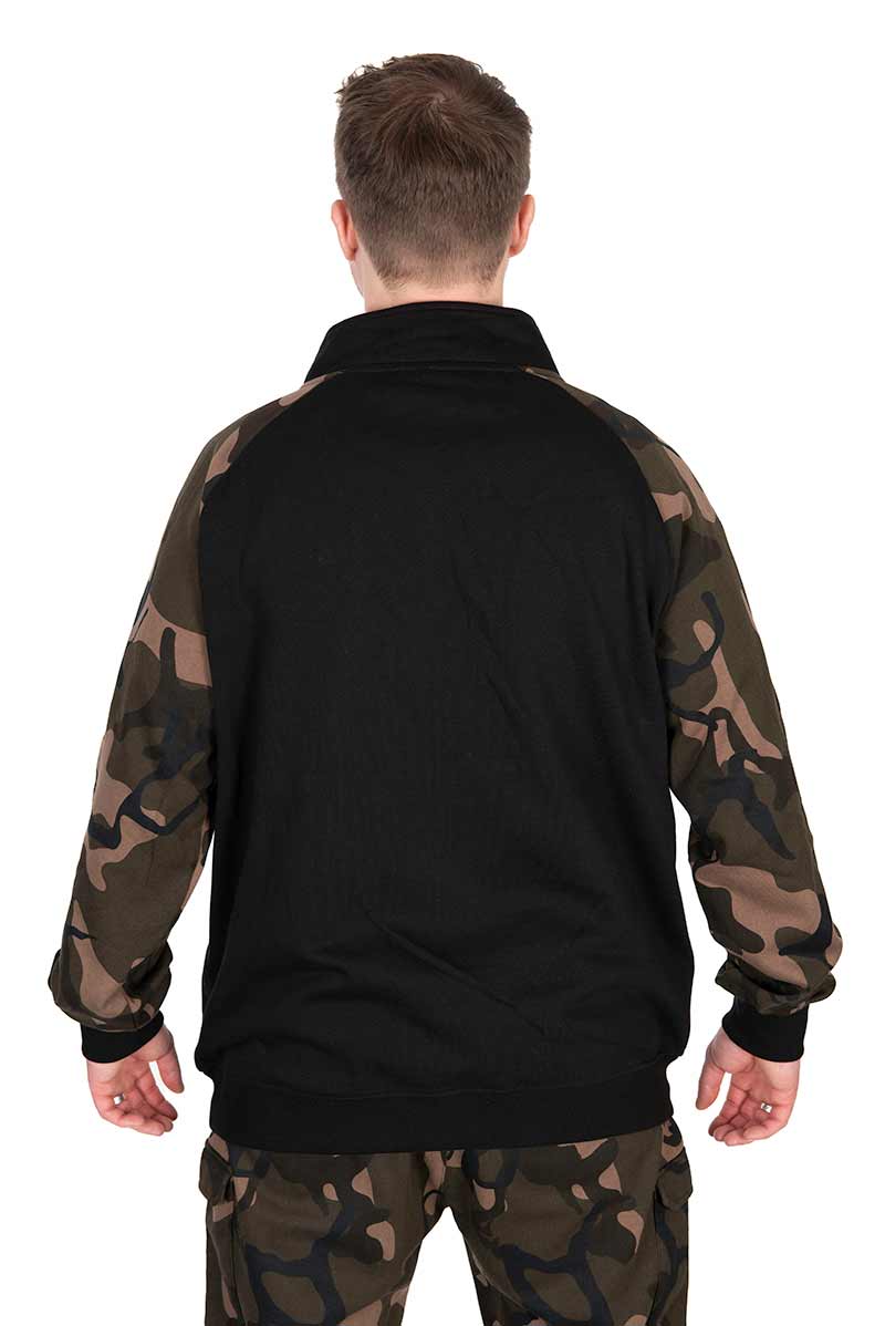 Bluza Wędkarska Fox LW Black/Camo QTR Zip