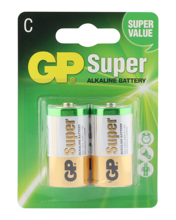 Baterie Alkaliczne GP - GP Super Alkaline C Baby, 2 pcs