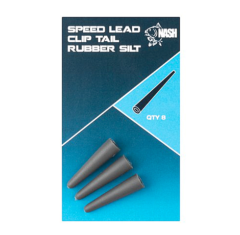 Nash Speed Lead Clip Tail Rubber (10 sztuk) - Dark Silt