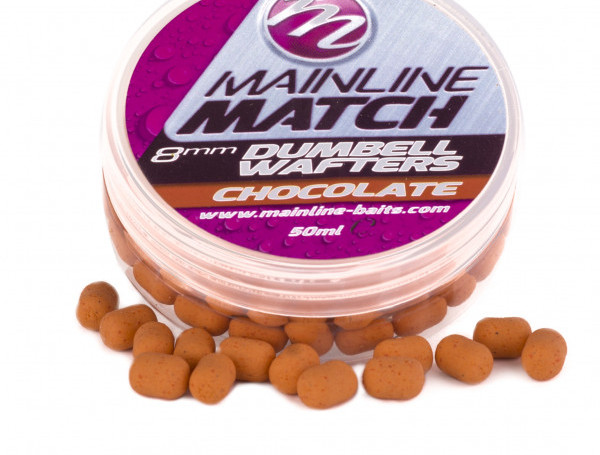 Mainline Match Dumbell Wafters (8mm) - Chocolate