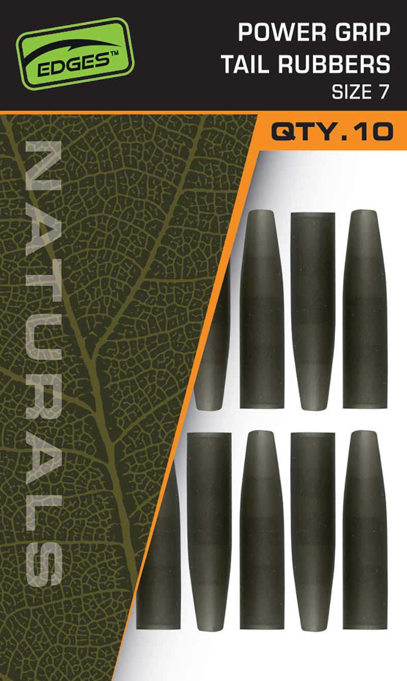 Fox Edges Naturals Power Grip Tail Rubbers Rozmiar 7 (10 sztuk)