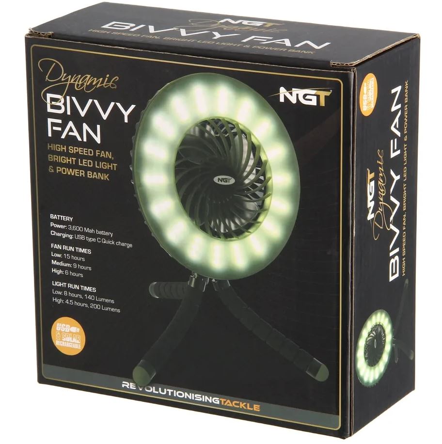 Wentylator NGT Dynamic Fan (Incl. 3600mAh Powerbank & Lampa)