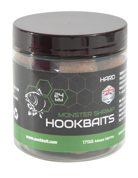 Nash Monster Shrimp Hard Hookbaits 24mm (175g)