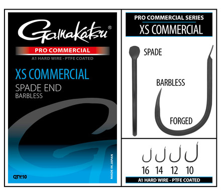 Haczyki Gamakatsu Pro-C XS Commercial Spade A1 PTFE BL (10 sztuk)
