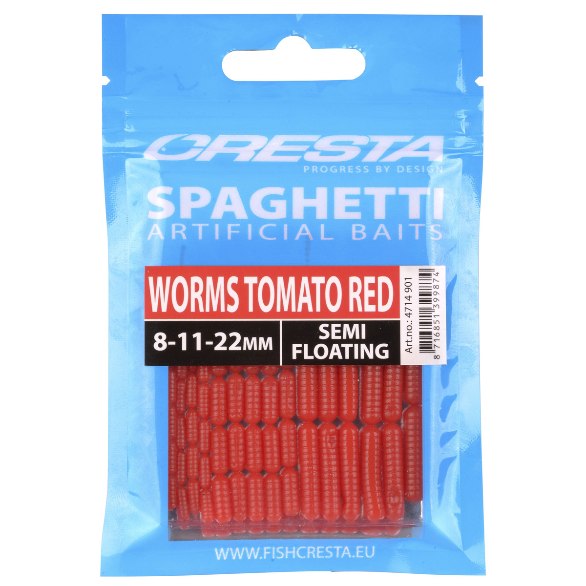 Cresta Spaghetti Worms - Tomato Red