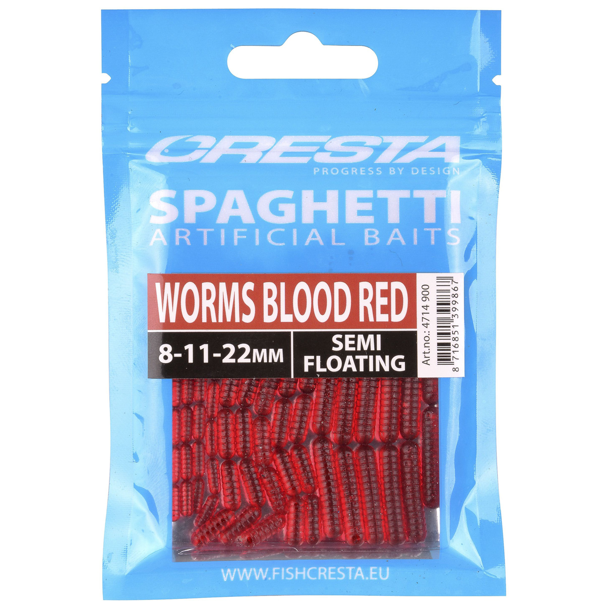 Cresta Spaghetti Worms - Blood Red