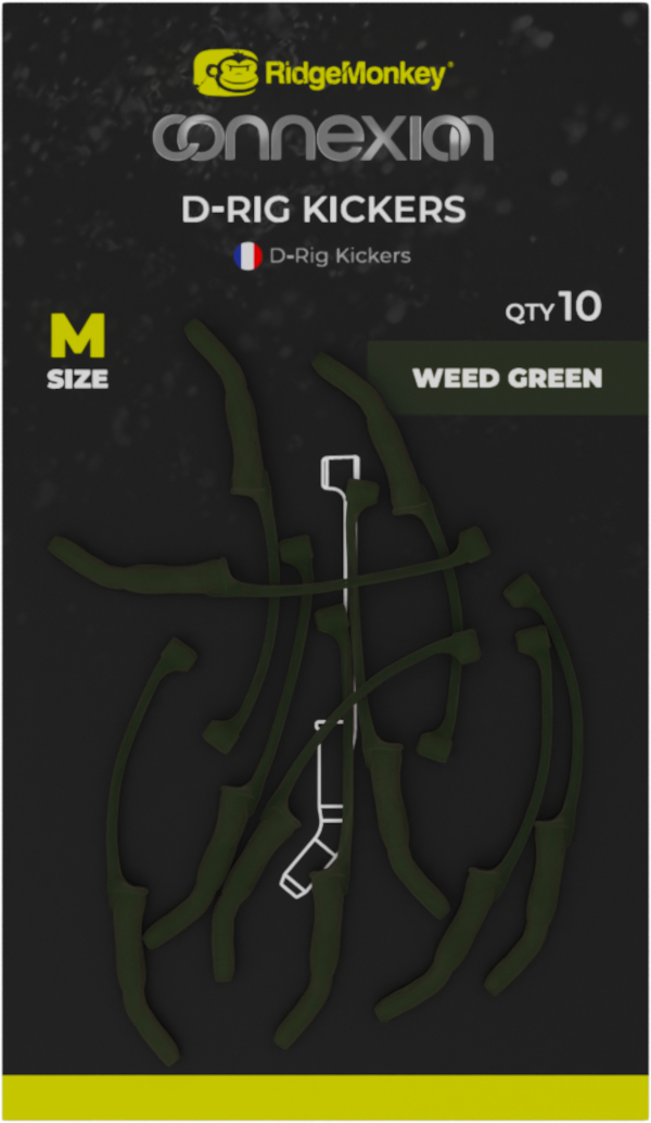 RidgeMonkey Connexion D-Rig Kickers - D-Rig Kickers M Weed Green