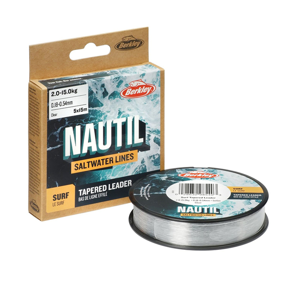 Berkley Nautil Tapered Leader 5x15m Clear