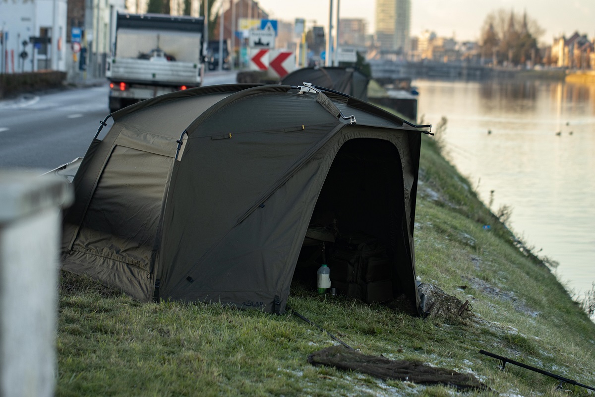 Solar SP Uni Spider Bivvy Bundle (Namiot z Panelem Przednim i Podłogą na Zamek)