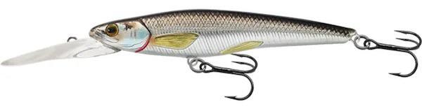 Wobler Livetarget Lures Rainbow Smelt Suspend Deep 9.1cm (9g) - Silver/Black