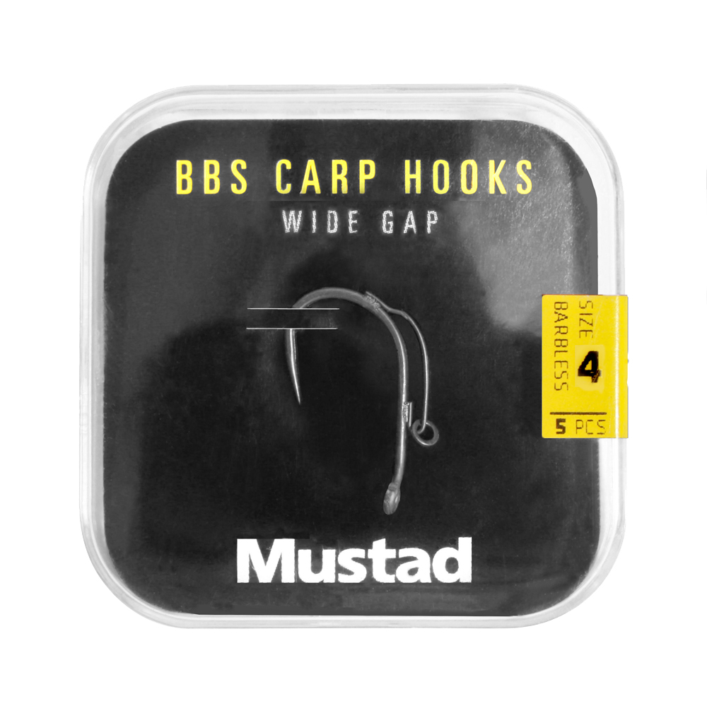 Haczyki Karpiowe Mustad BBS 30 Carp Hooks Barbless Pack (6 packages + Multi Box)