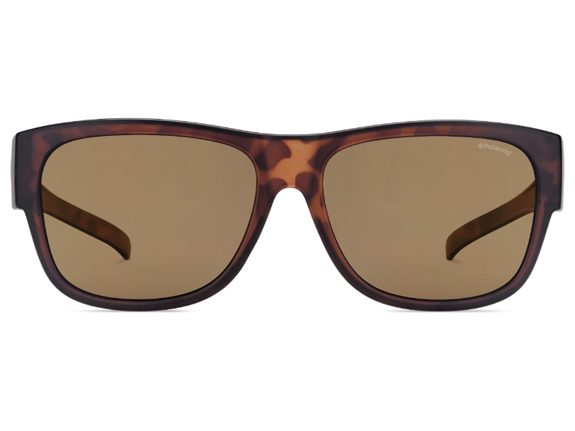 Polaroid PLD 9003/S Suncover Okulary nakładane na korekcyjne - Havana frame / brown glasses