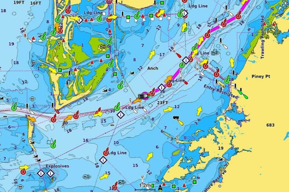 Mapy Wodne Navionics Vision+ Benelux i Niemcy Zachodnie