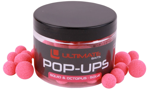 Pop Up Party Pack - Ultimate Baits Fluo Pop Ups Pink Squid & Octopus