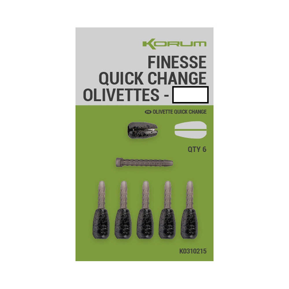 Korum Finesse Quick-Change Olivettes (6 sztuk)