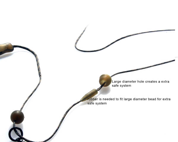 PB Products Naked Chod/Helicopter System Rubber & Bead (4 sztuki)