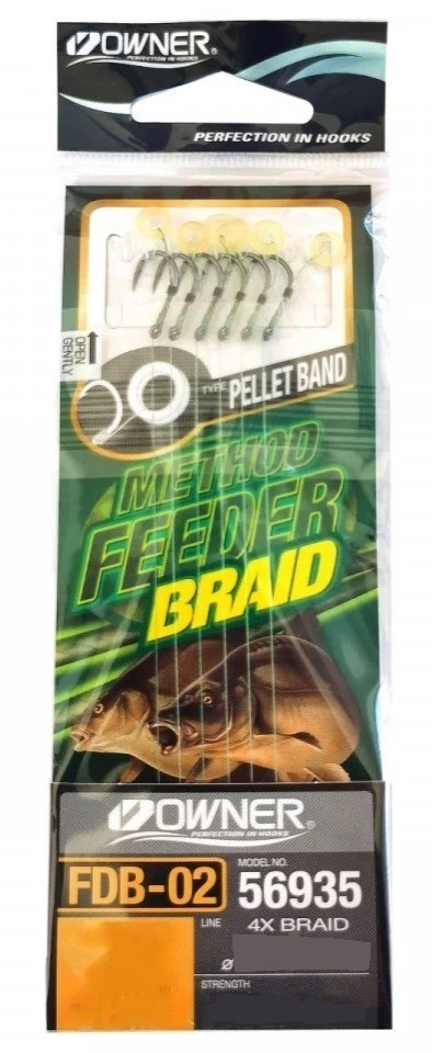 Przypony Feeder Owner 56935-FDB2 Pel Band (6 sztuk) (10cm)