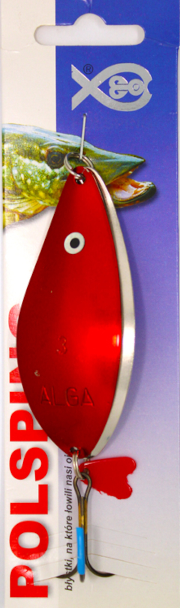 Błystka Wahadłowa Polsping Alga - Nickel Red 12cm 30g