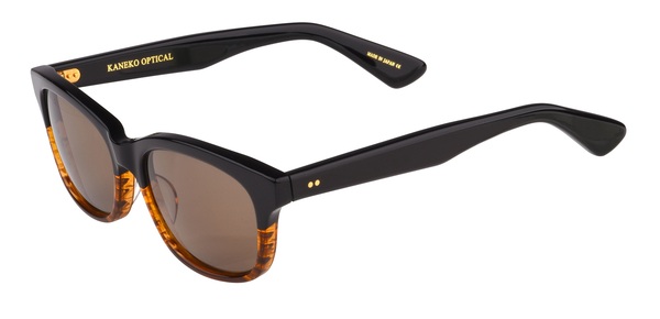 Kaneko Sunglasses - KC71/CR39 - Black Half/Brown