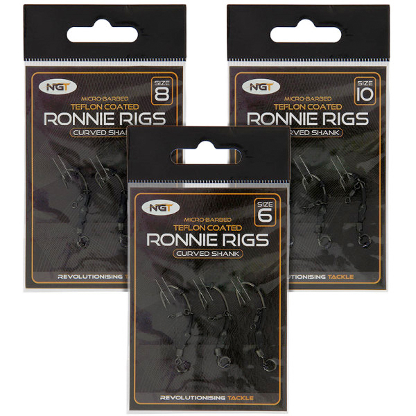Pudełko Carp Tacklebox, pełne świetnych produktów dla karpiarzy! - NGT Ronnie Rigs - 3 Pack