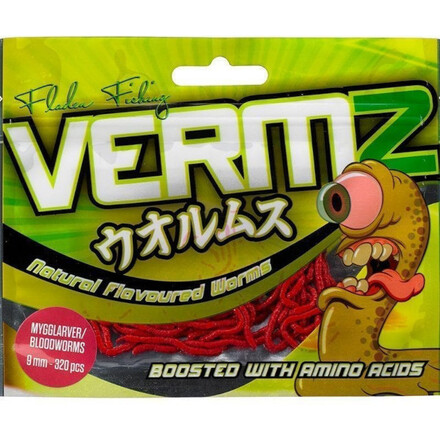 Fladen Vermz Bloodworm Natural Red 0,9cm (320 sztuk)