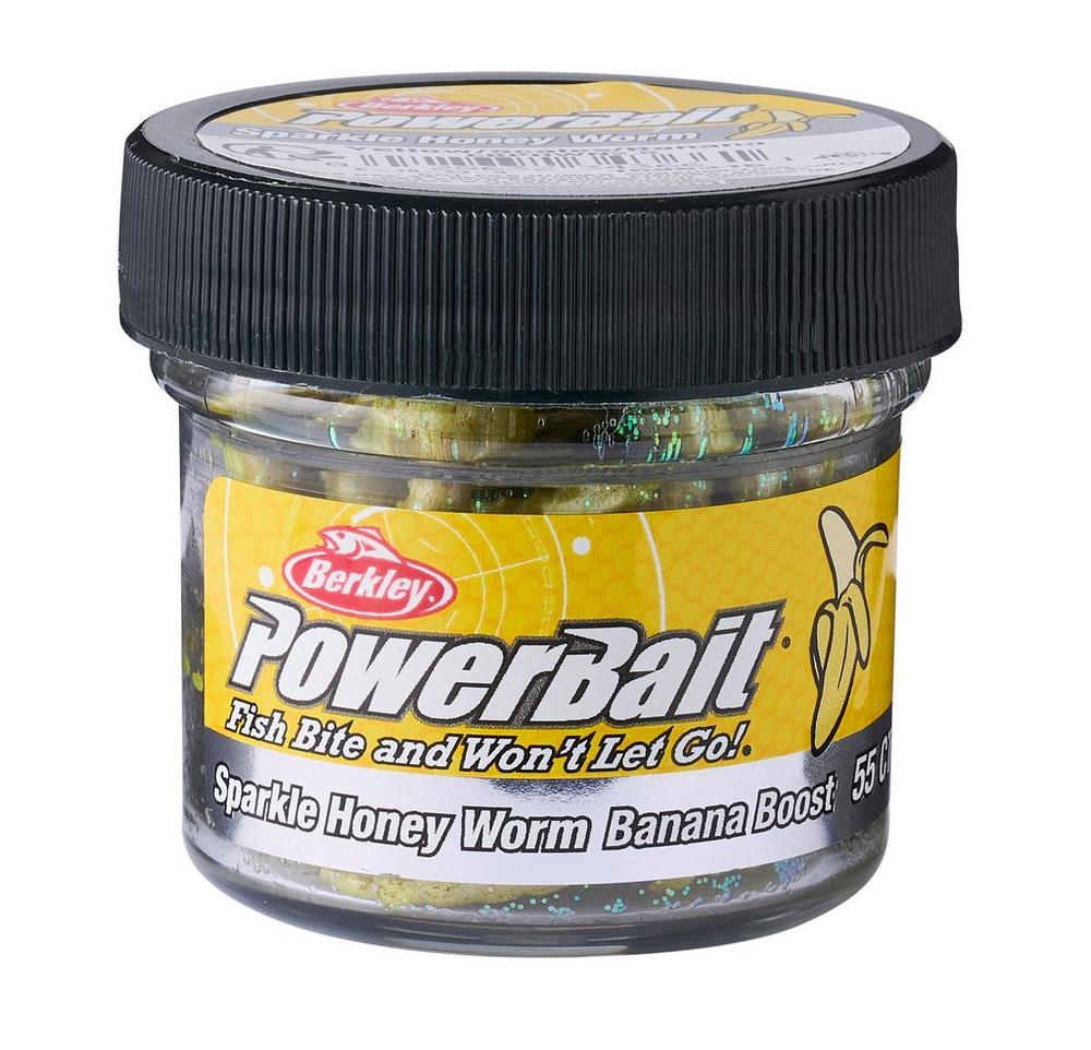 Przynęta Pstrągowa Berkley Powerbait Power Scales Honey Worm 2.5cm (55 sztuk) - Yellow/Scales