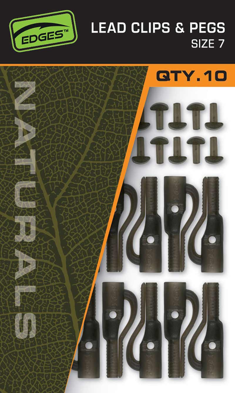 Fox Naturals Lead Clips & Pegs (Rozmiar 7) (10 Sztuk)