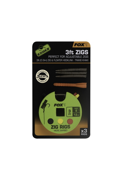 Fox Edges Zig Rig 12lb Size 8 (3 sztuki)