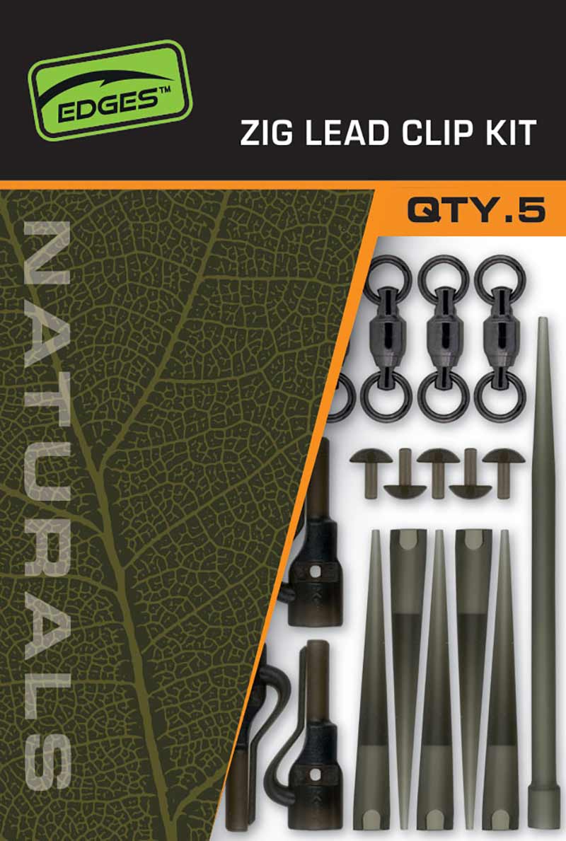 Fox Naturals Zig Lead Clip Kit (5 sztuk)