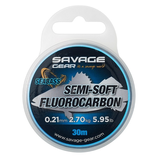 Savage Gear Semi-Soft Fluorocarbon Seabass 30m