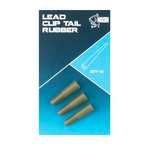 Nash Lead Clip Tail Rubber (10 sztuk) - Camou Green