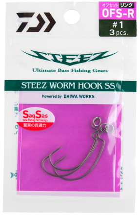 Haczyk Daiwa Steez Worm Hook SS OFS-Ring