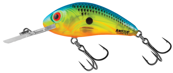 Salmo Rattlin Hornet Floating 6,5cm - Clear Blue Chartreuse