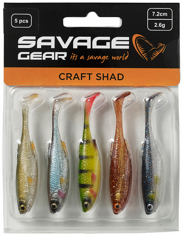 Savage Gear Craft Shad Mix, 5 sztuk! - Clear Water
