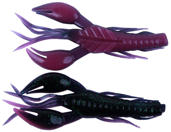Ultimate Real Crayfish 9,5cm 5pcs - Dark Purple (belly & back)