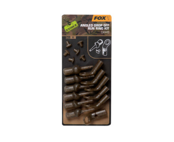 Fox Edges Camo Angled Drop off Run Rig kit 6 sztuk