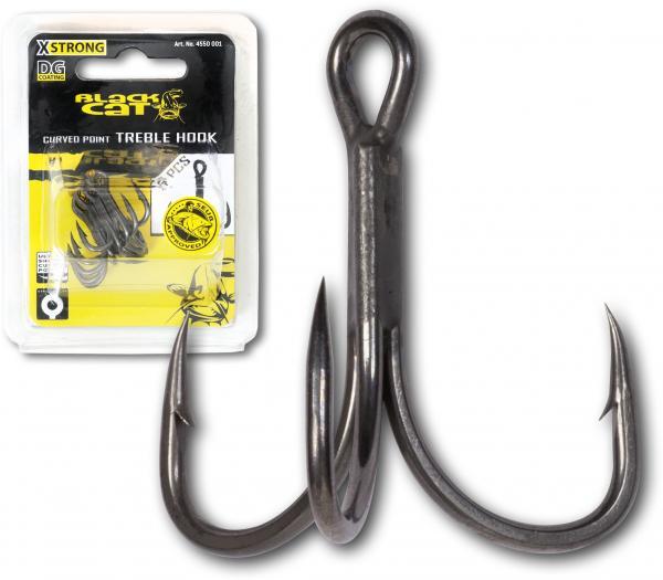 Black Cat Curved Point Treble Hook DG (5 sztuk)