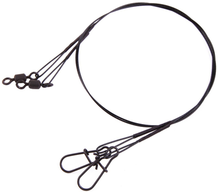 Ultimate 1x7 Steelwire Leader Black 30cm - 2 sztuki