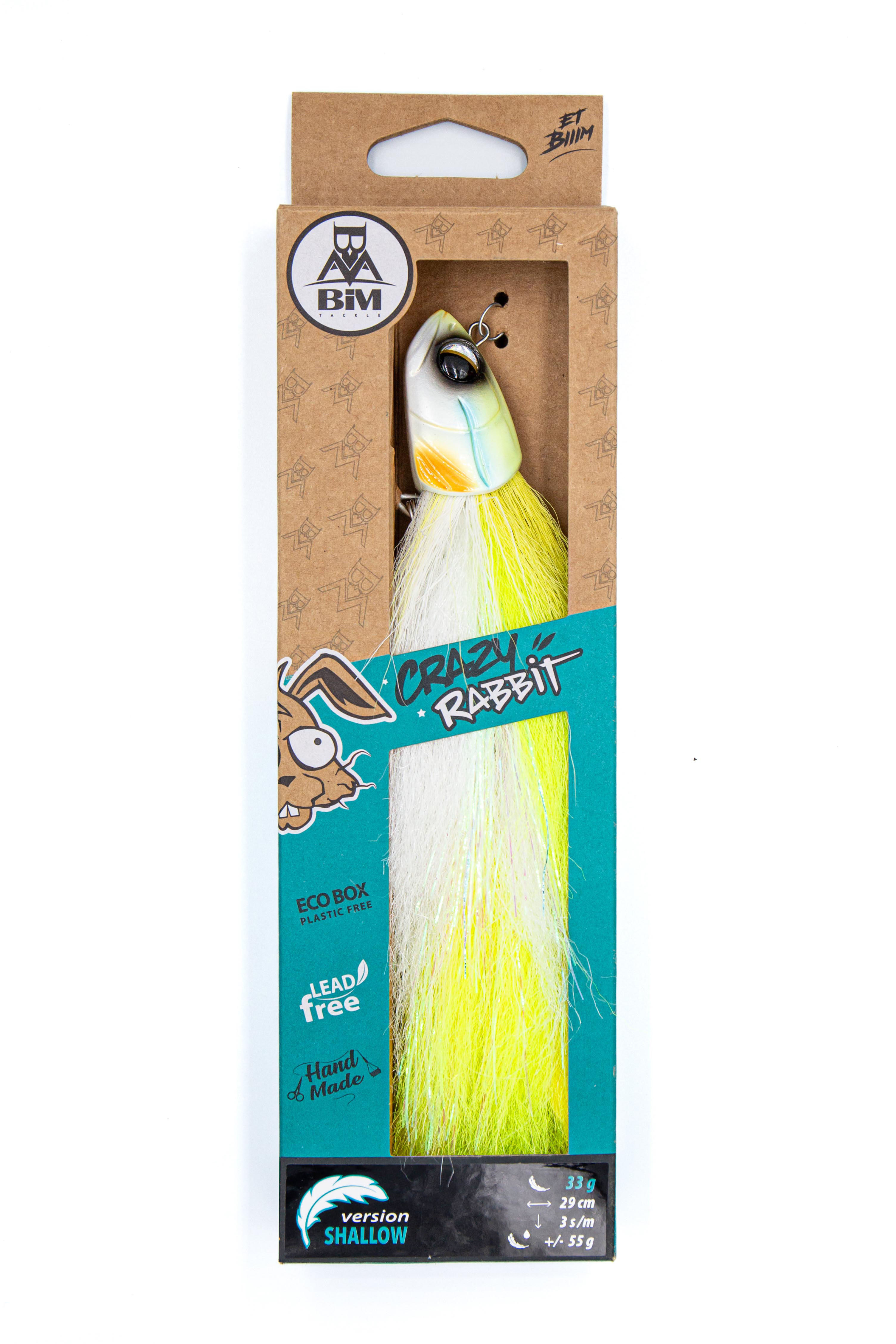 BIM Tackle Crazy Rabbit Streamer Bezołowiowy 29cm (33g) - Chart White