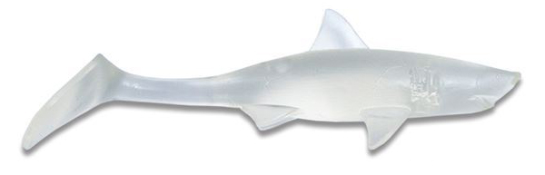 Shark Shad Lures Baby Shark 10cm, 8 sztuk! - Crystal Clear