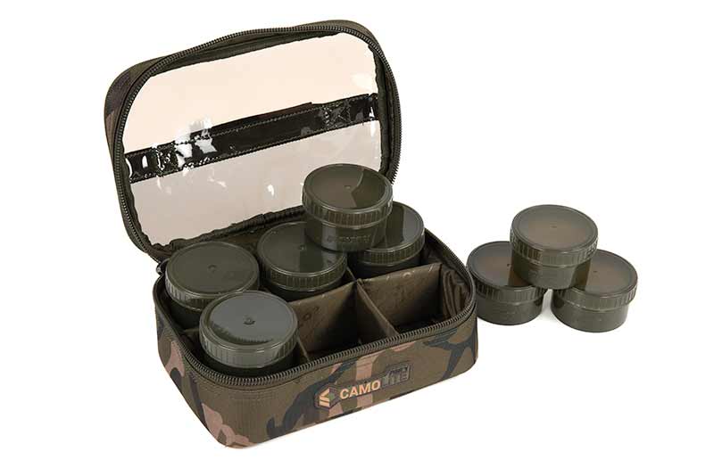 Fox Camolite 8 Pot Hookbait Case (Incl. 8 Pojemników)