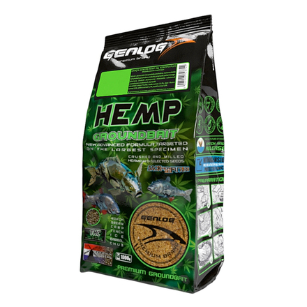 Genlog Groundbait Hemp 1kg (do wyboru 3 smaki)