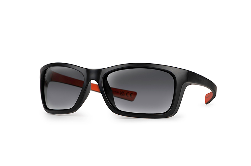 Okulary Fox Collection Wraps - Black/Orange (Soczewki Szare)