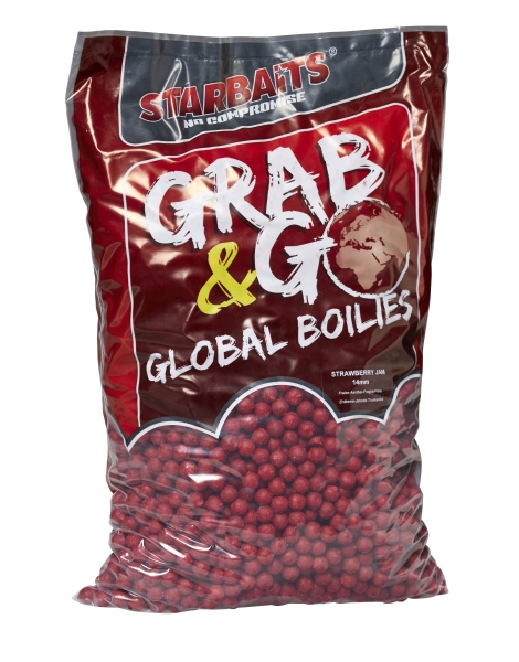 Starbaits G&G Global Strawberry Jam Boilies (10kg) - 14mm