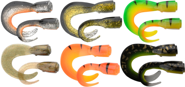 Savage Gear 3D Hard Eel Spare Tails - Bovenste Rij: Dirty Silver, Olive Gold, FireTiger